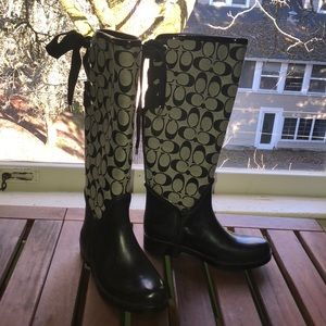 Coach rain boots